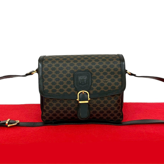 CELINE Shoulder Bag leather Brown