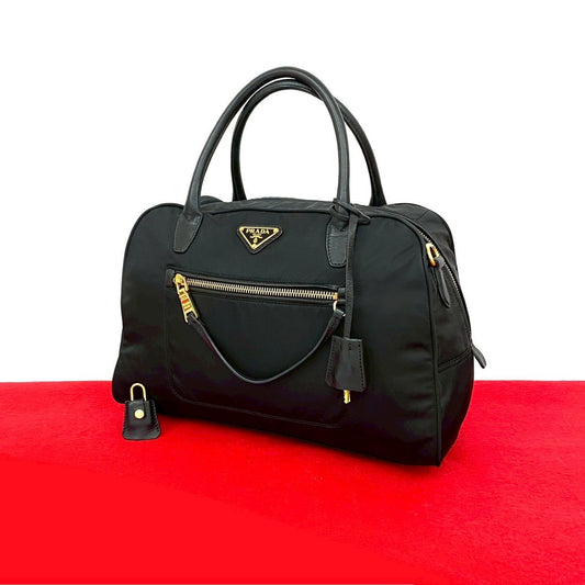 PRADA Handbag Nylon black