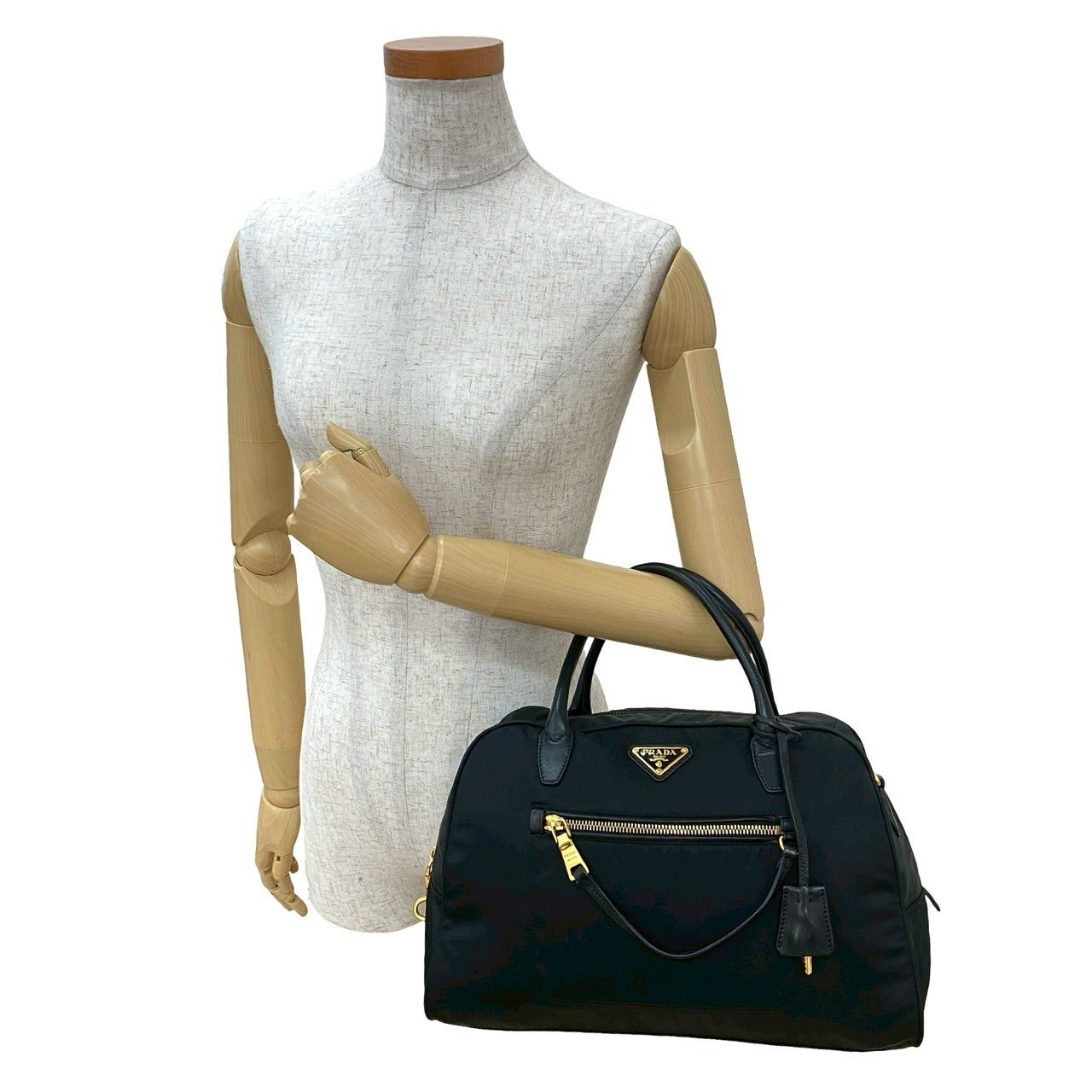 PRADA Handbag Nylon black