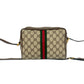 GUCCI Shoulder Bag leather Brown Sherry line