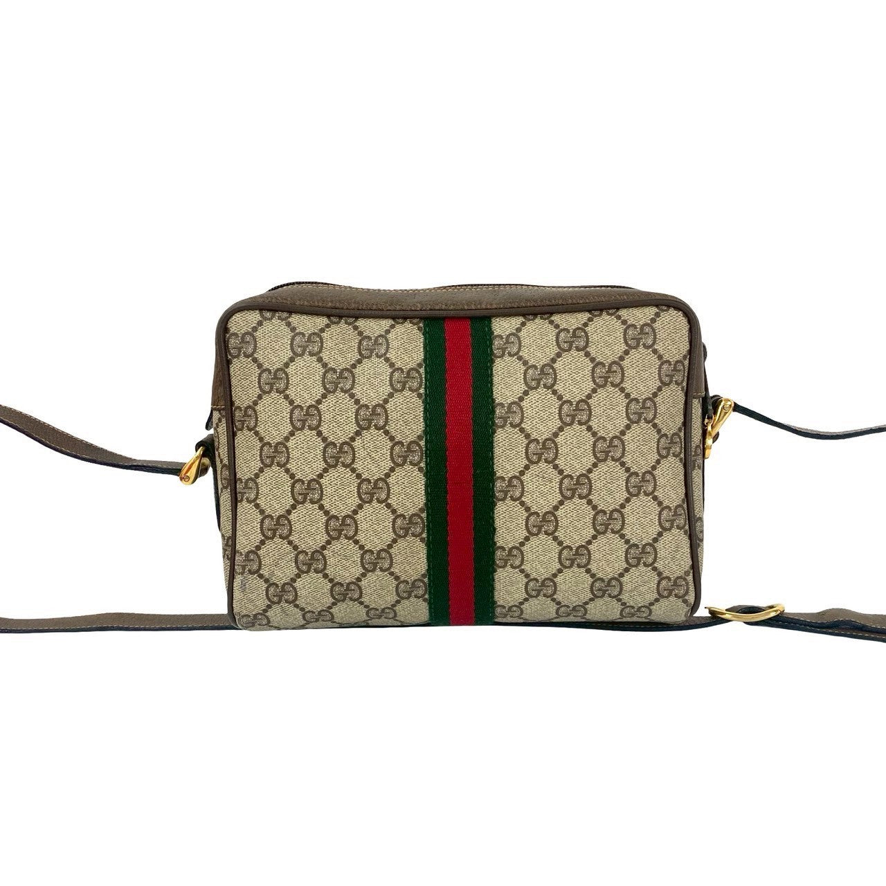 GUCCI Shoulder Bag leather Brown Sherry line