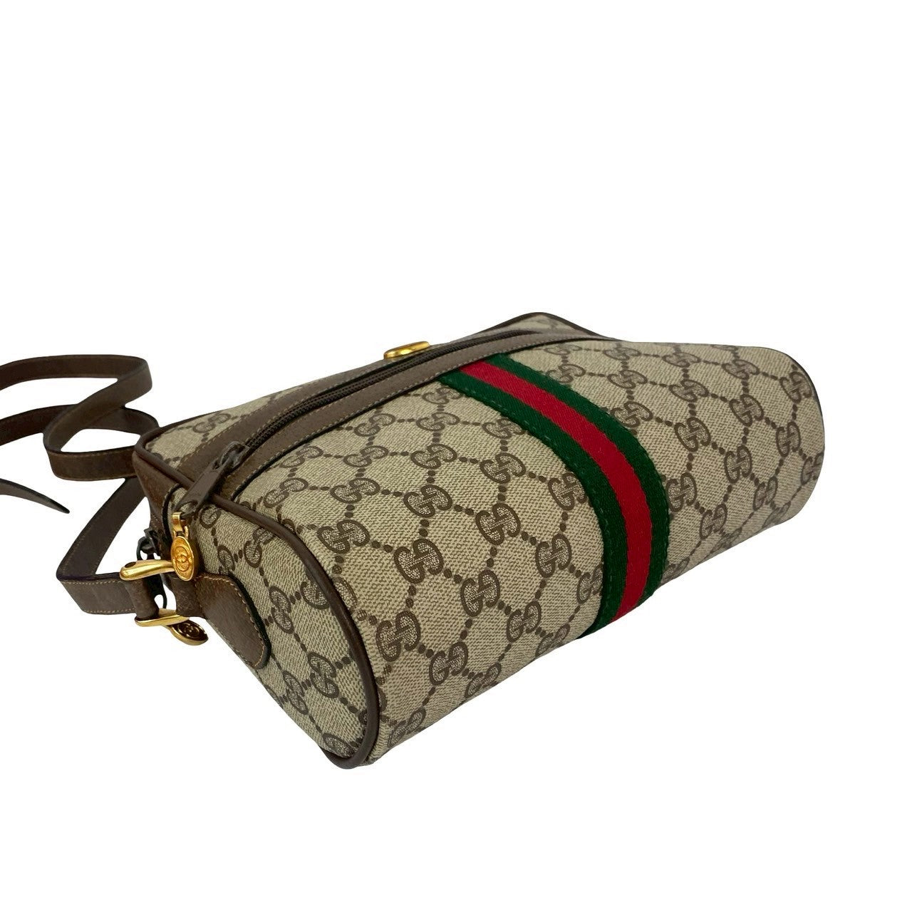 GUCCI Shoulder Bag leather Brown Sherry line