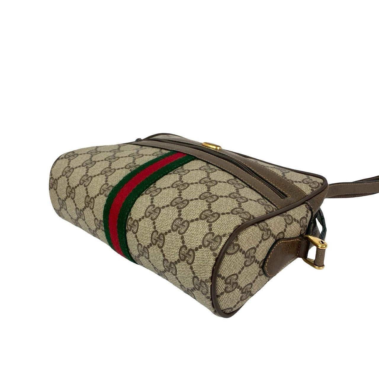 GUCCI Shoulder Bag leather Brown Sherry line