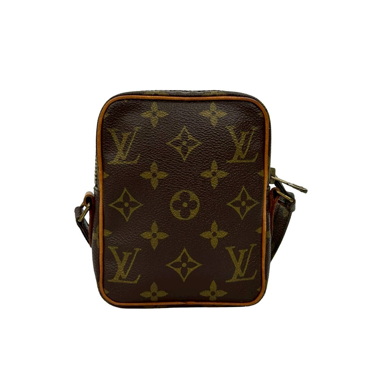 LOUIS VUITTON Shoulder Bag leather Brown Monogram Mini Danube