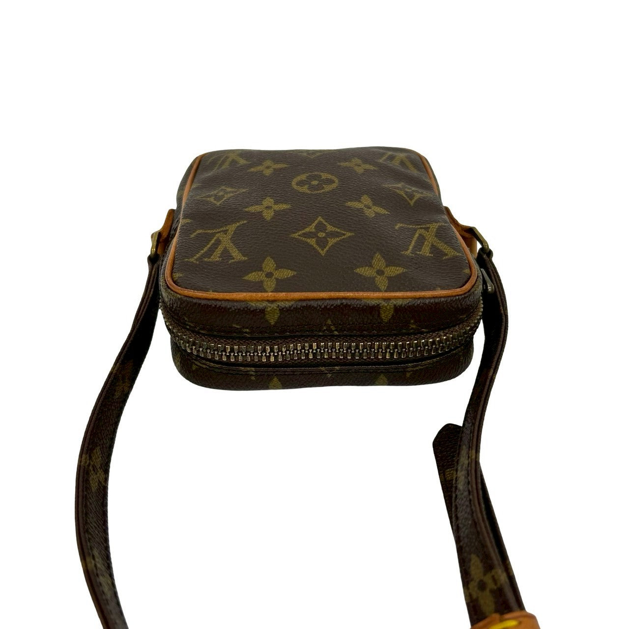 LOUIS VUITTON Shoulder Bag leather Brown Monogram Mini Danube