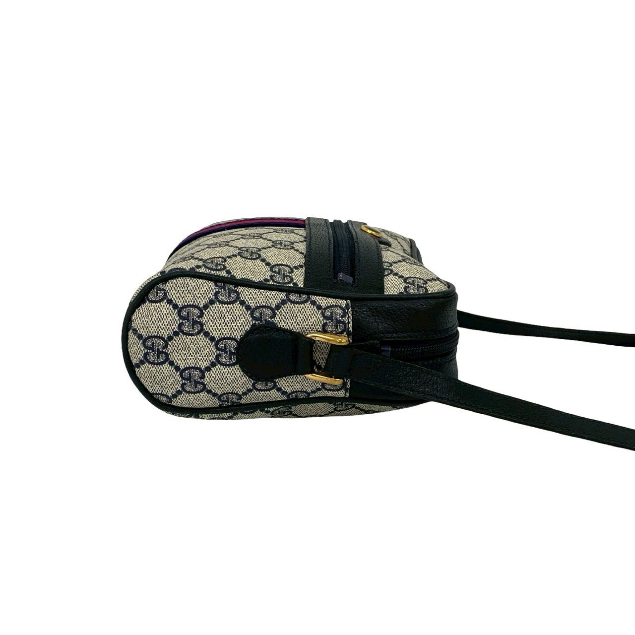 GUCCI Shoulder Bag leather Navy