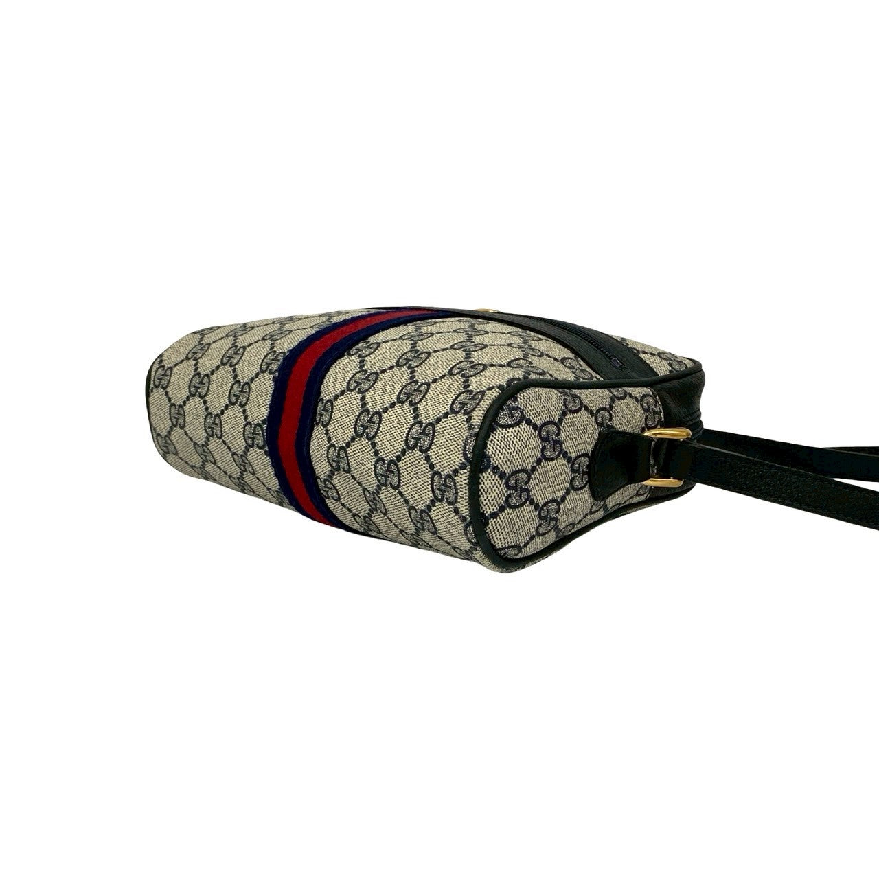 GUCCI Shoulder Bag leather Navy