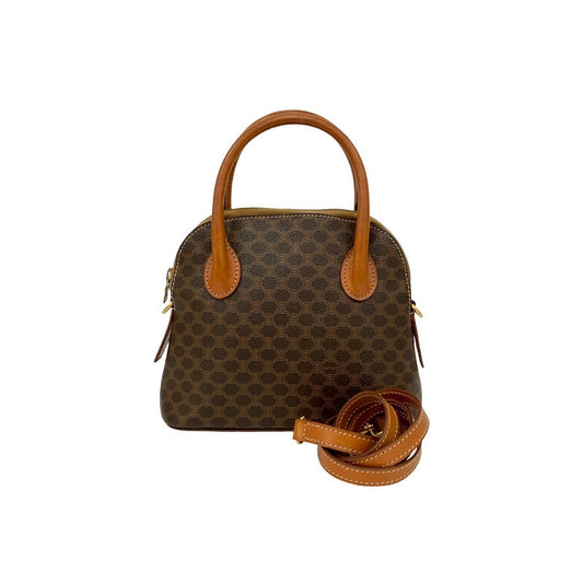 CELINE Shoulder Bag leather Brown