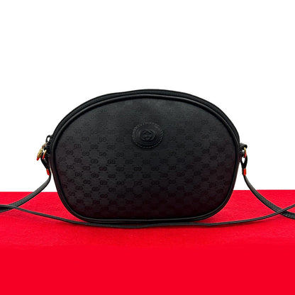 GUCCI Shoulder Bag leather black