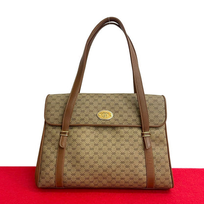 GUCCI Handbag leather Brown