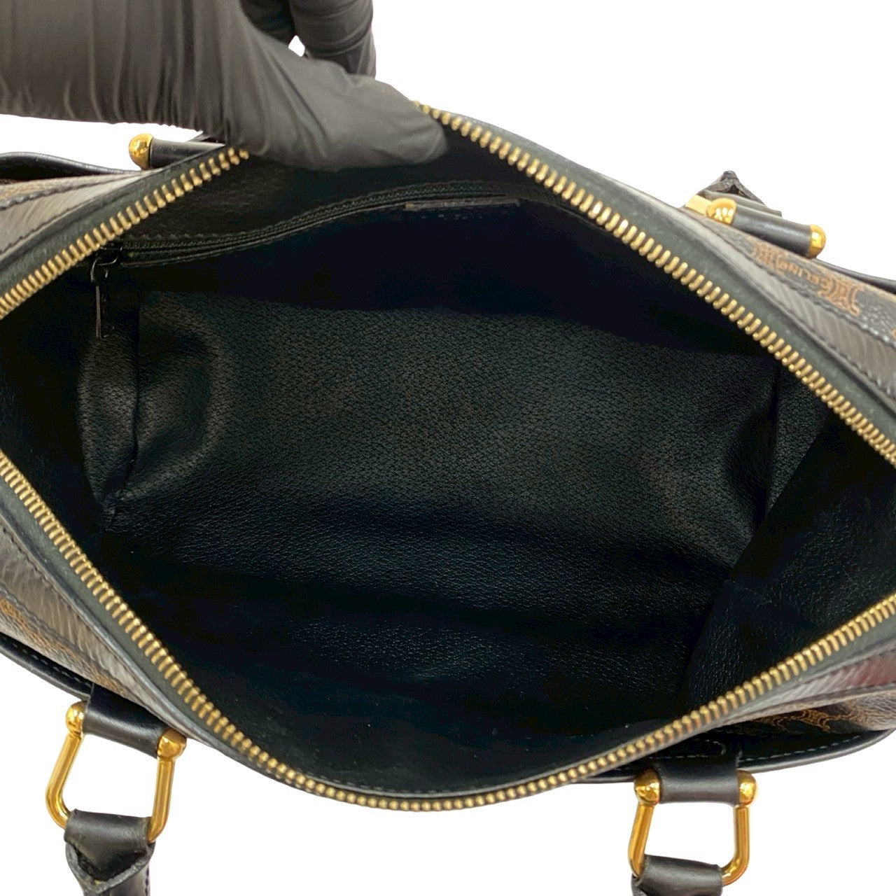 CELINE Handbag leather black