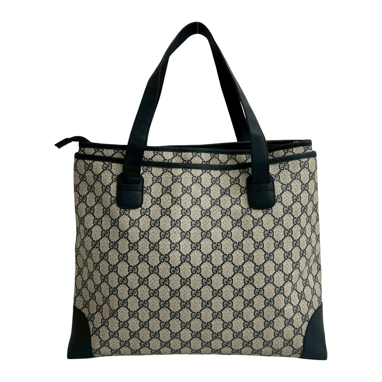 GUCCI Tote Bag leather Navy