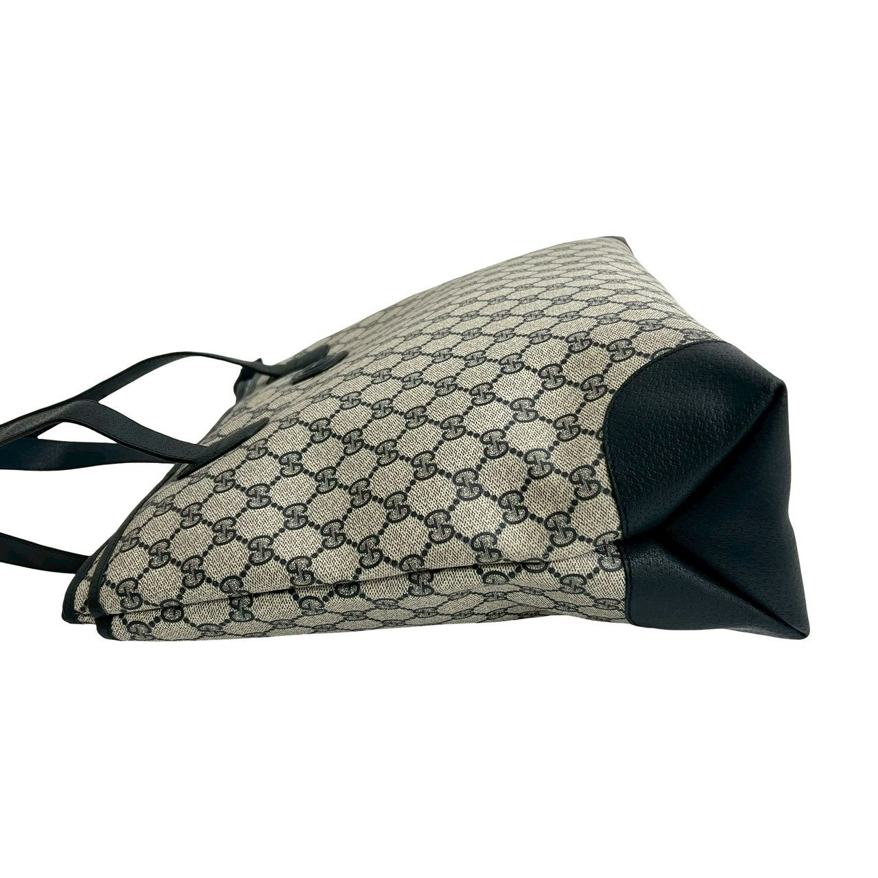 GUCCI Tote Bag leather Navy