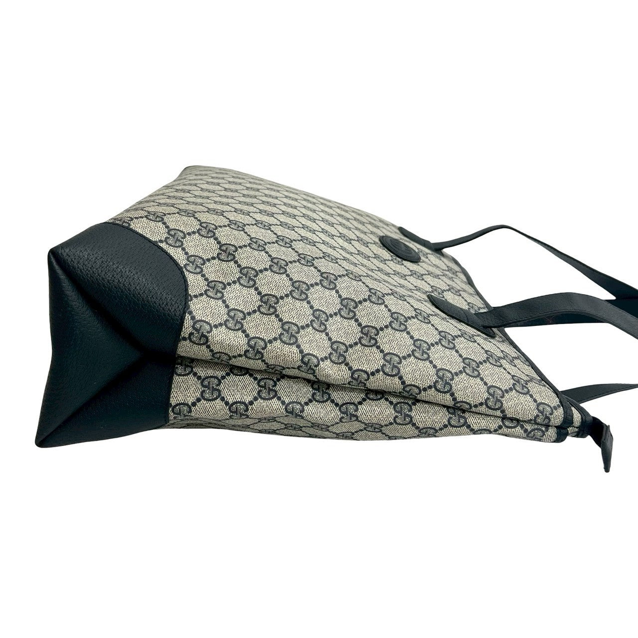 GUCCI Tote Bag leather Navy