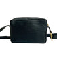 FENDI Shoulder Bag Epi Leather Navy