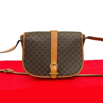 CELINE Shoulder Bag leather Brown