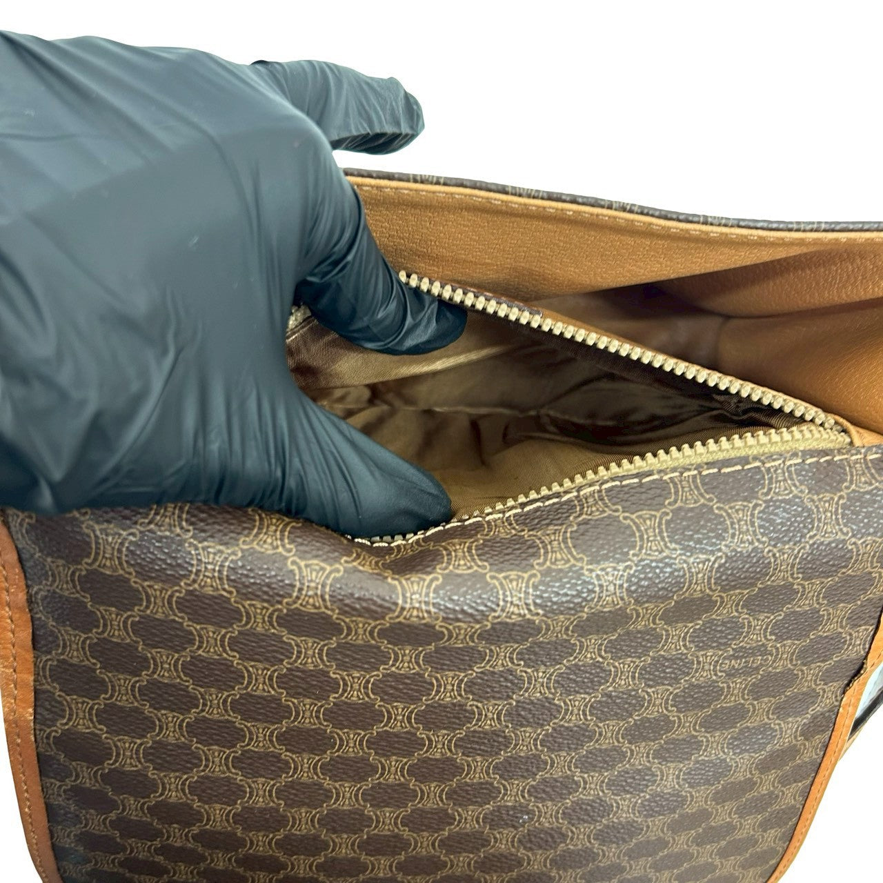 CELINE Shoulder Bag leather Brown