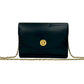 CELINE Shoulder Bag Calfskin Navy