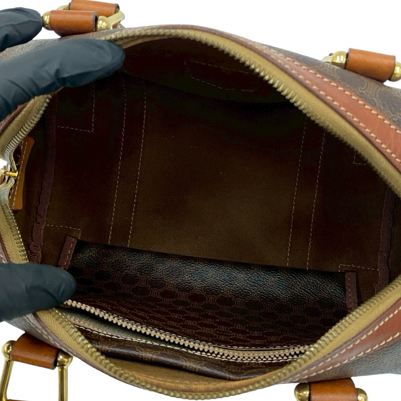 CELINE Handbag leather Brown