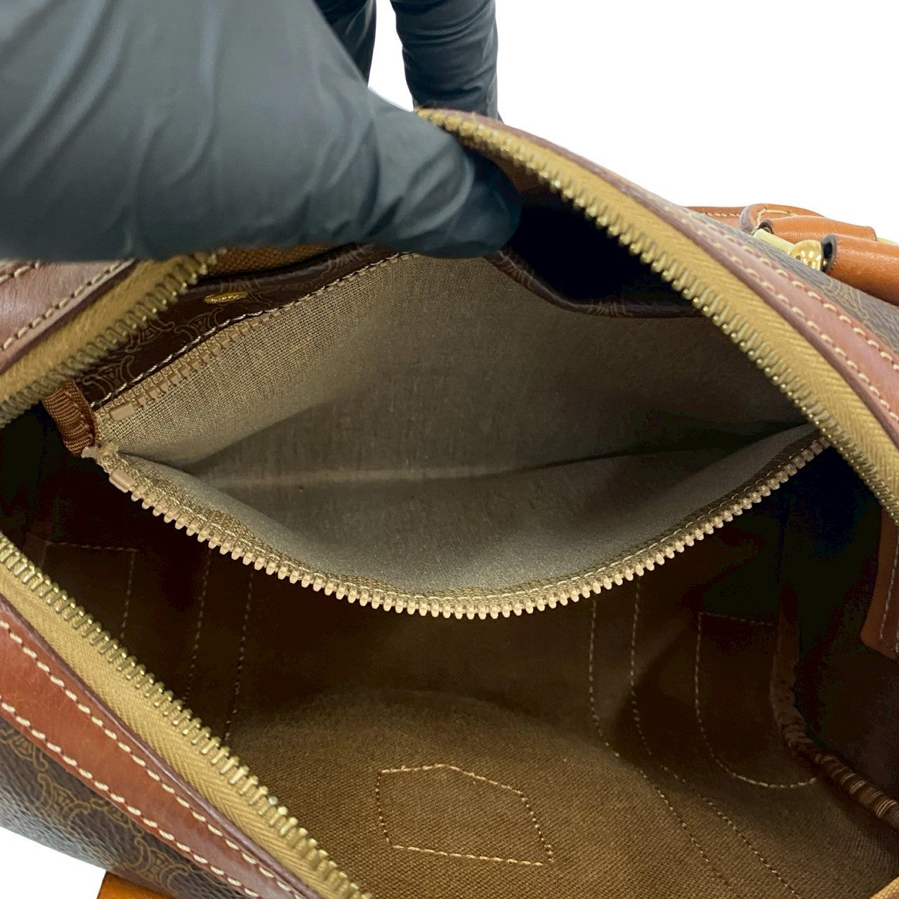 CELINE Handbag leather Brown