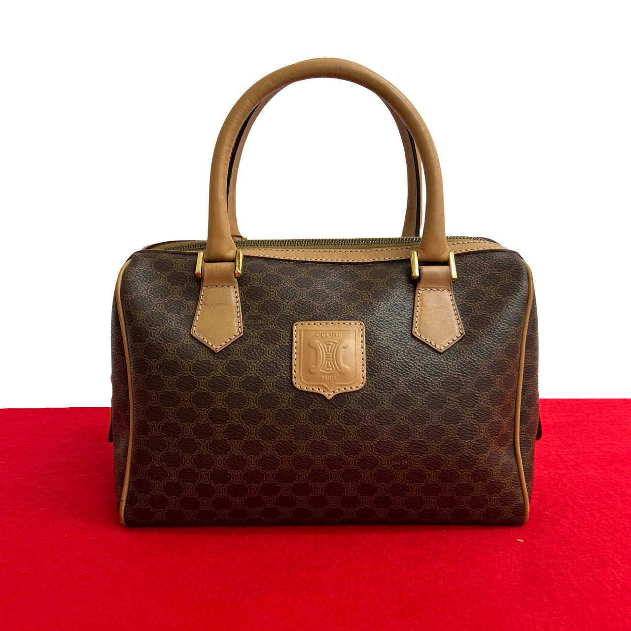 CELINE Handbag leather Brown