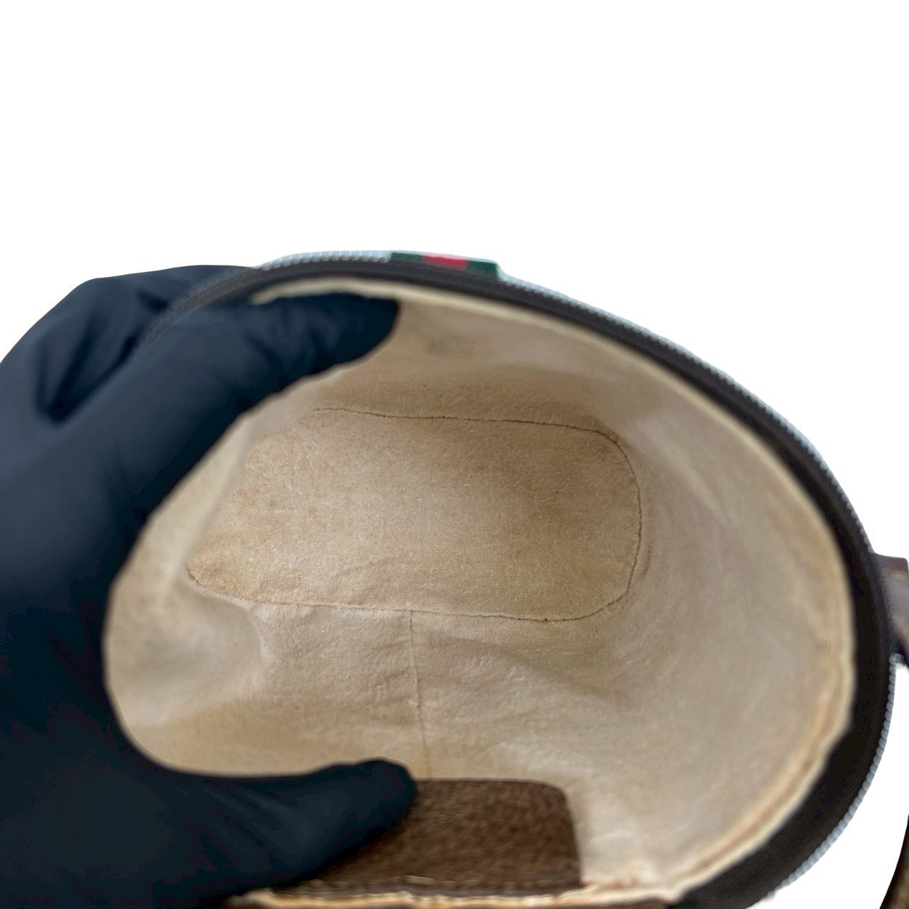 GUCCI Shoulder Bag leather Brown Sherry line