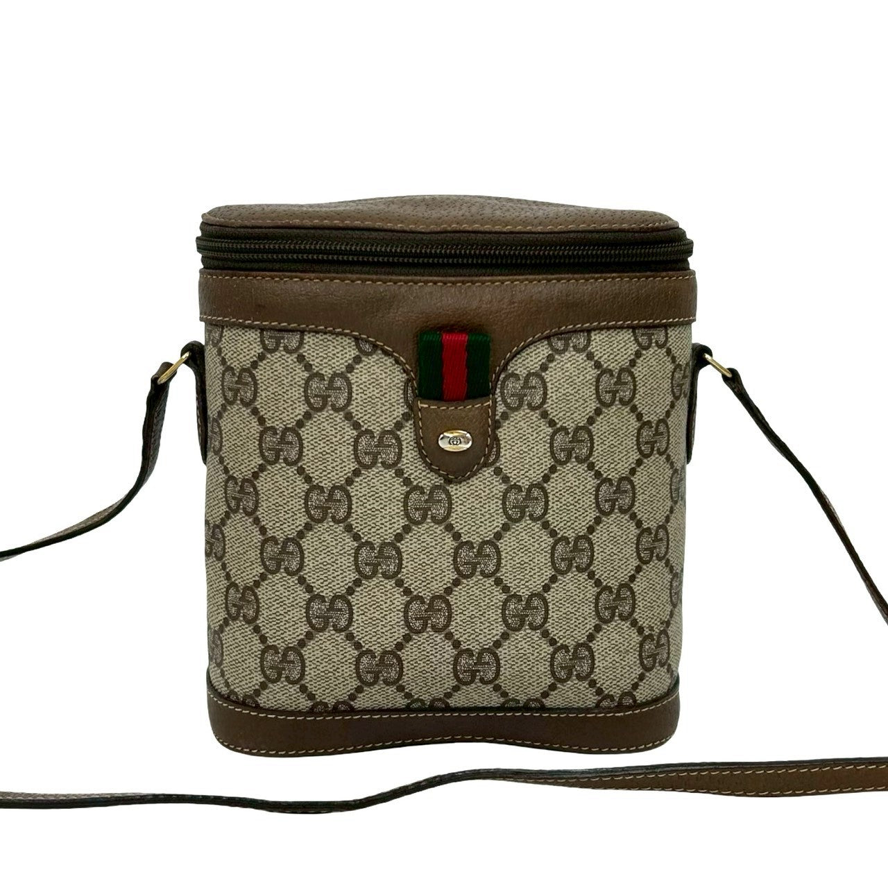 GUCCI Shoulder Bag leather Brown Sherry line