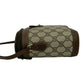 GUCCI Shoulder Bag leather Brown Sherry line