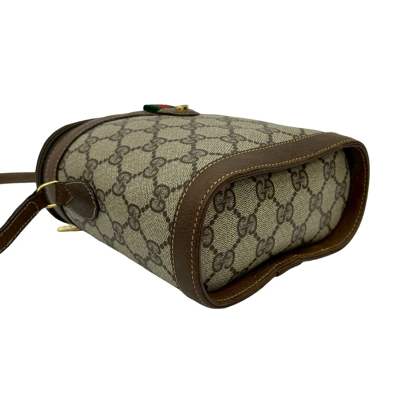 GUCCI Shoulder Bag leather Brown Sherry line