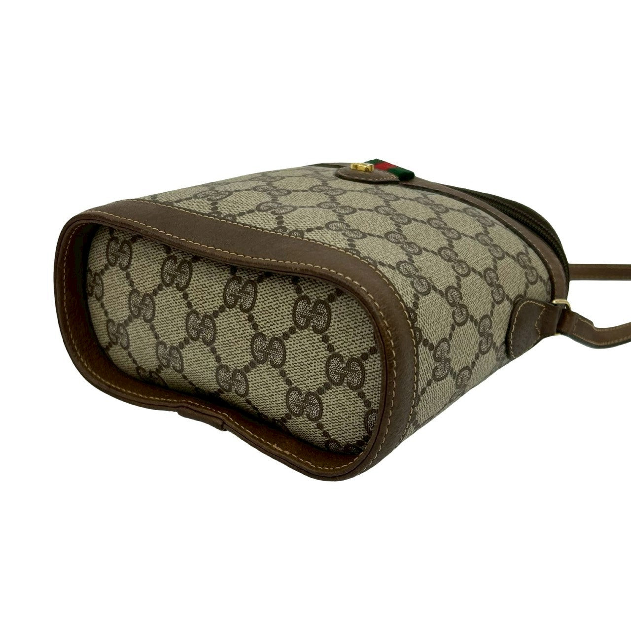 GUCCI Shoulder Bag leather Brown Sherry line