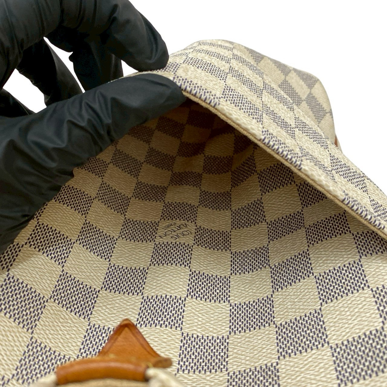 LOUIS VUITTON Tote Bag PVC white Damier Azur Totally MM