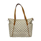 LOUIS VUITTON Tote Bag PVC white Damier Azur Totally MM