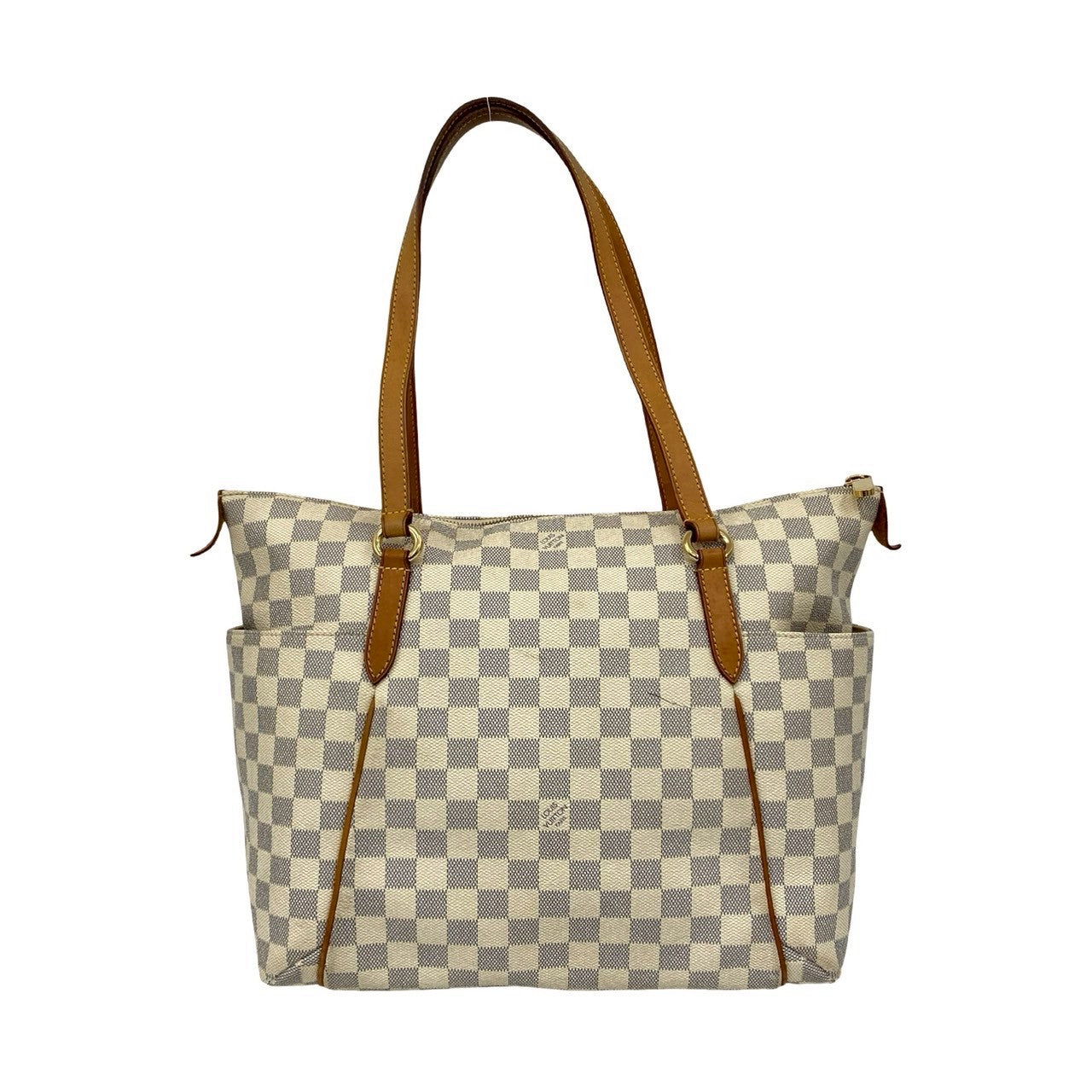 LOUIS VUITTON Tote Bag PVC white Damier Azur Totally MM