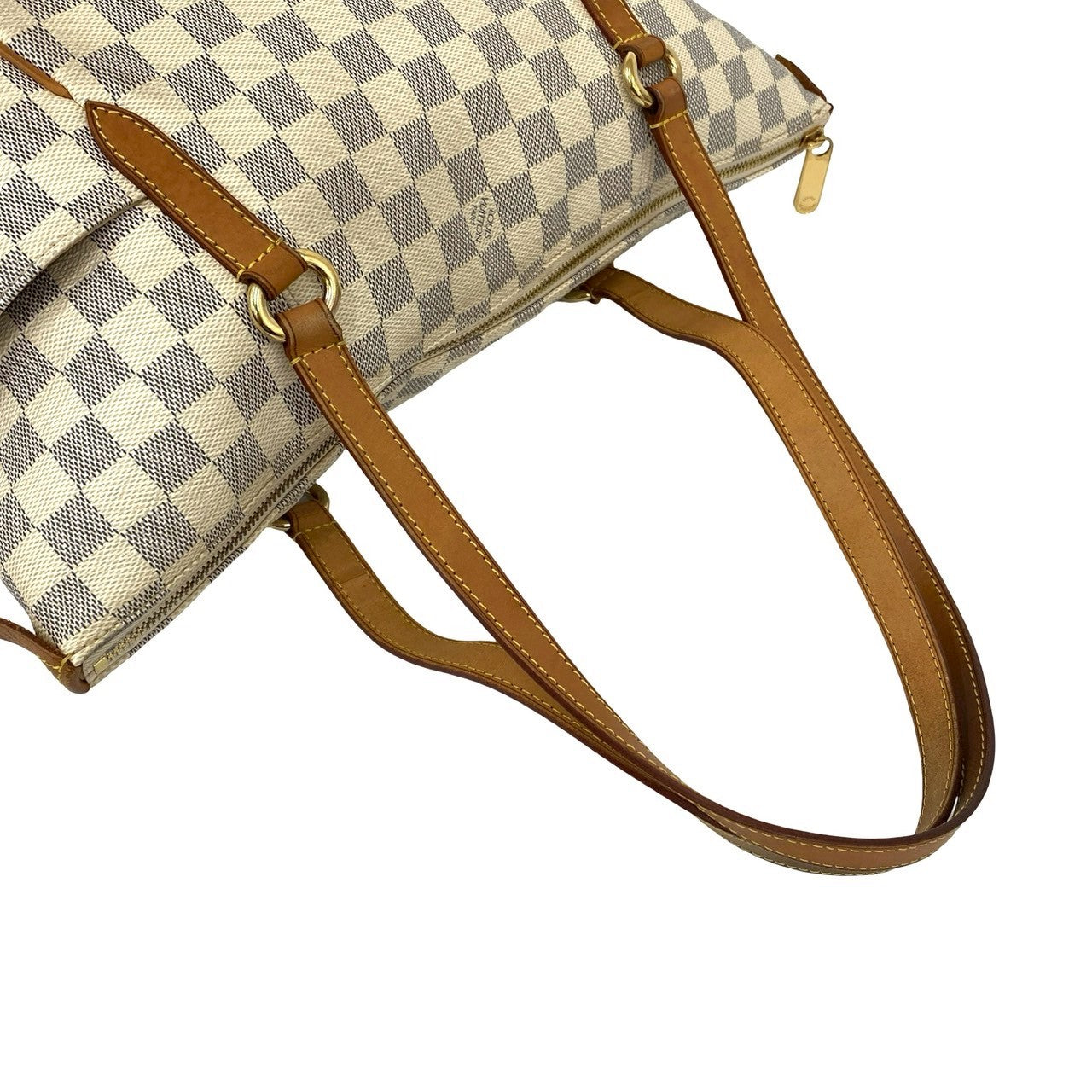 LOUIS VUITTON Tote Bag PVC white Damier Azur Totally MM