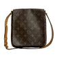 LOUIS VUITTON Shoulder Bag leather Brown Monogram Musette Salsa