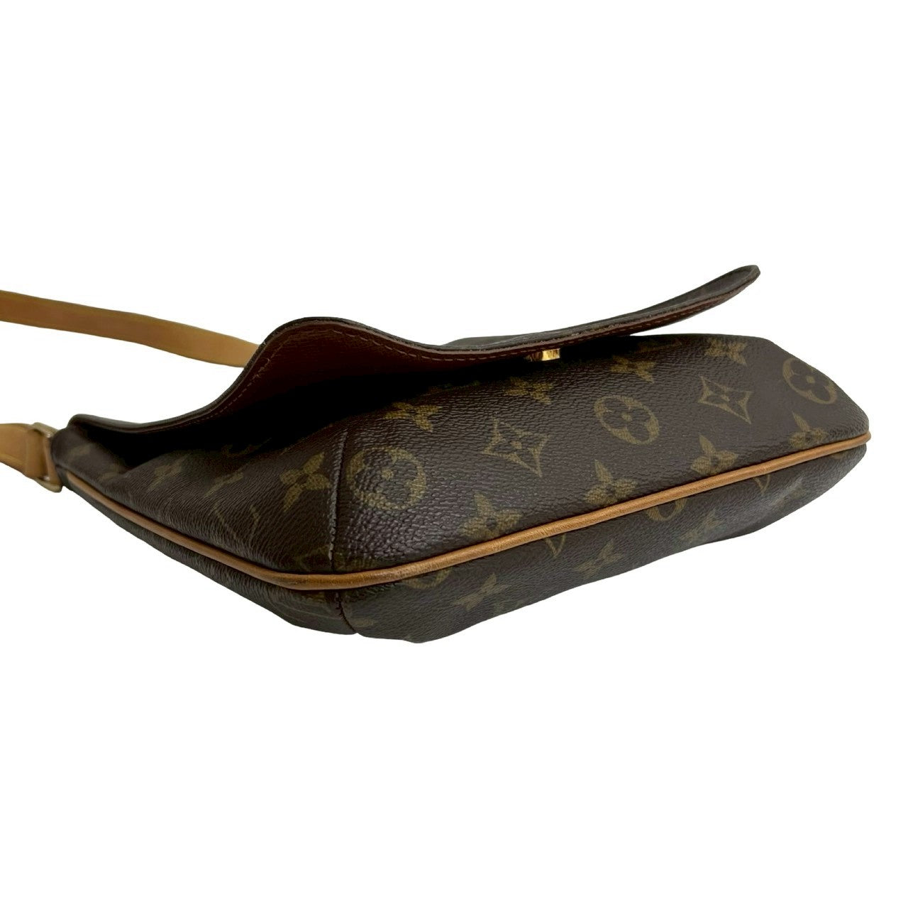 LOUIS VUITTON Shoulder Bag leather Brown Monogram Musette Salsa