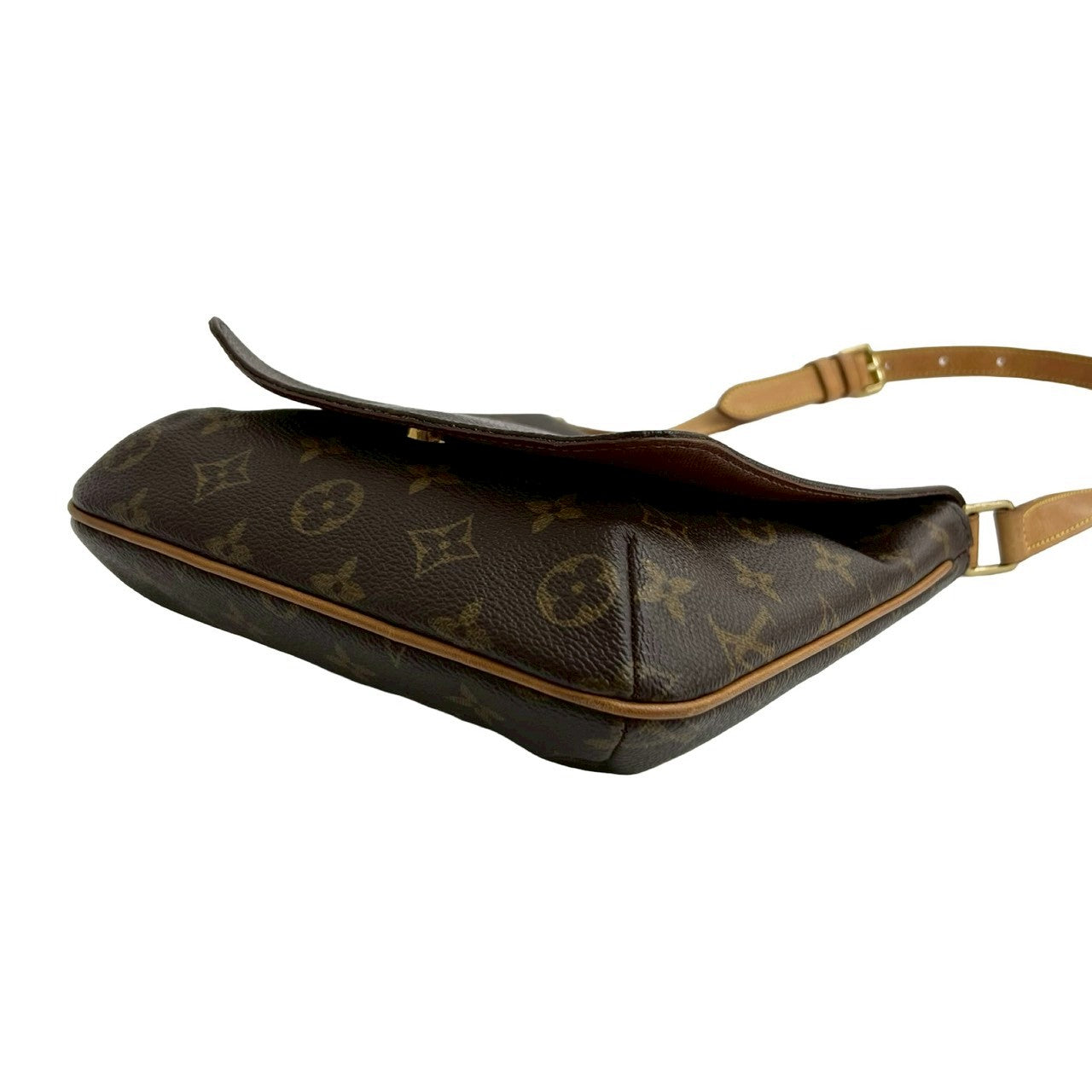 LOUIS VUITTON Shoulder Bag leather Brown Monogram Musette Salsa