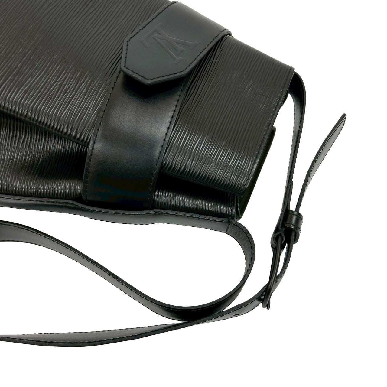 LOUIS VUITTON Shoulder Bag Epi Leather black Epi Sack de Paul