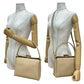 GUCCI Handbag leather beige Bamboo