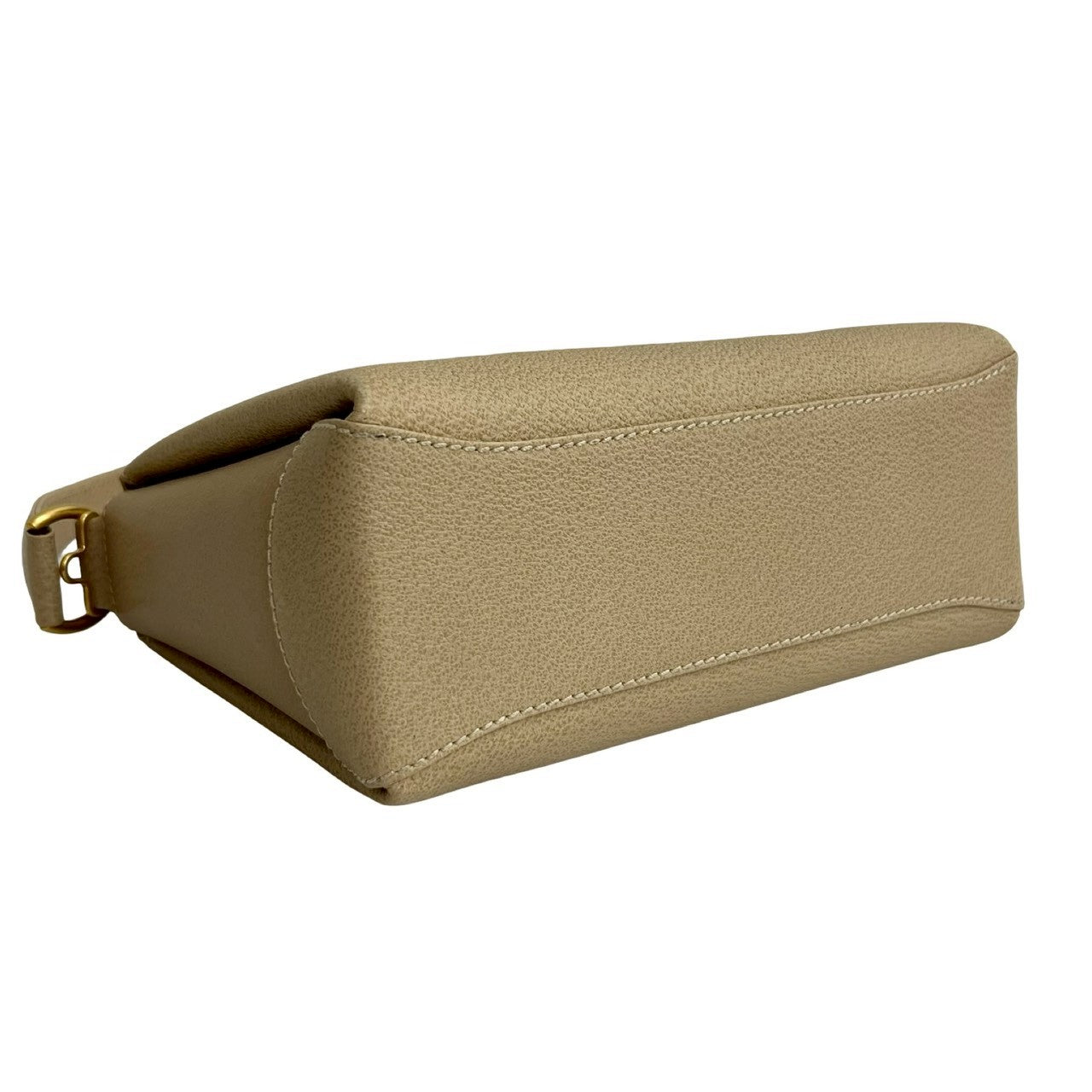 GUCCI Handbag leather beige Bamboo