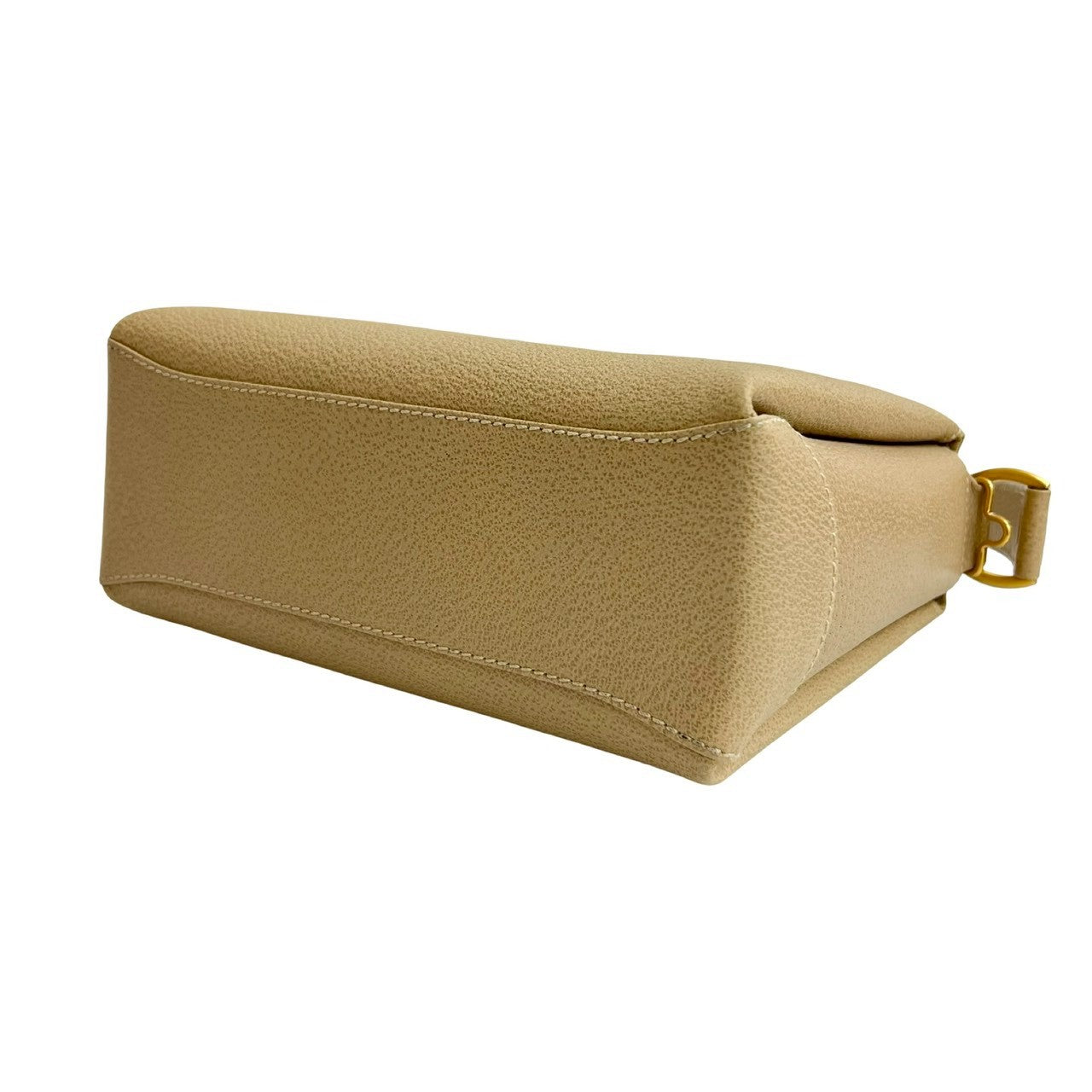 GUCCI Handbag leather beige Bamboo