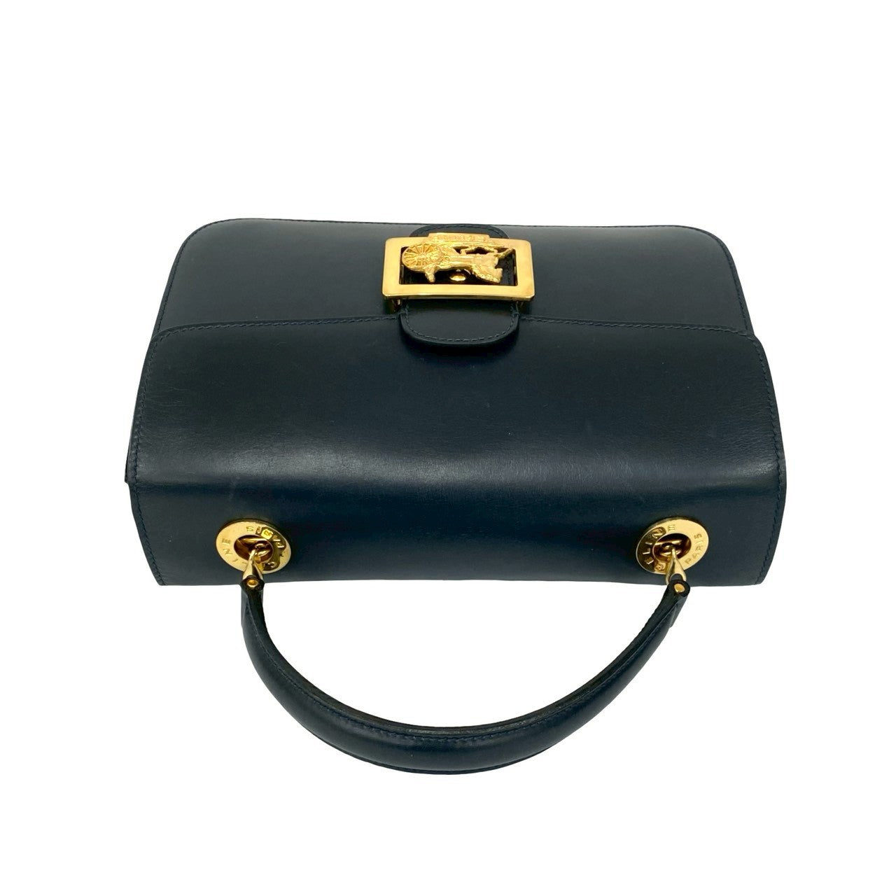 CELINE Handbag Calfskin Navy