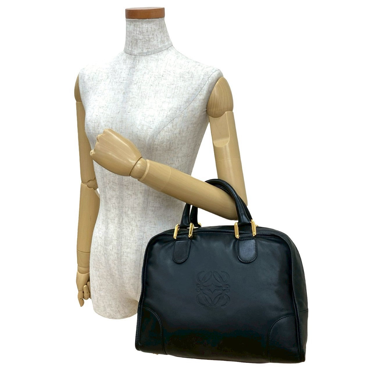 LOEWE Handbag leather black Amazona 32