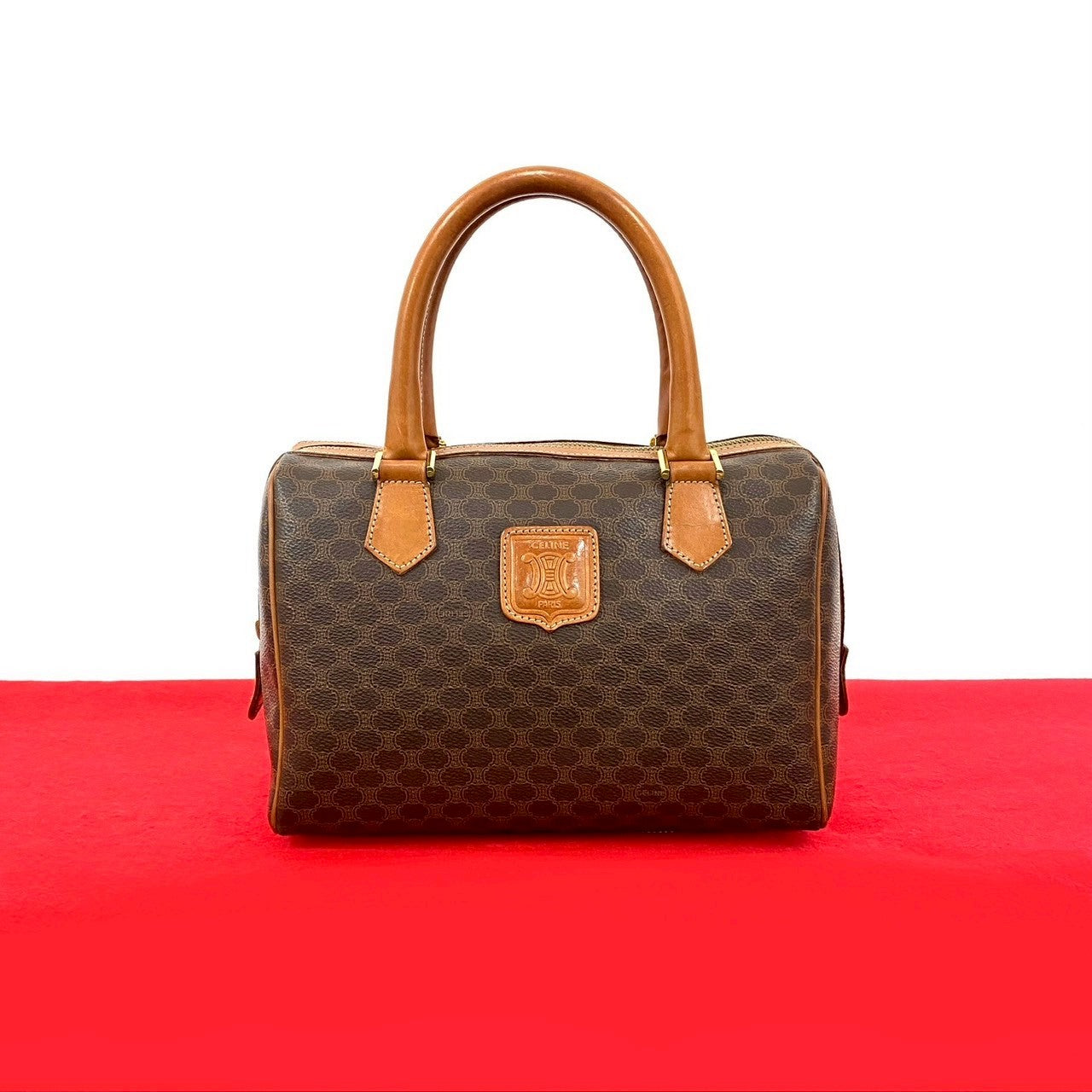 CELINE Handbag leather Brown