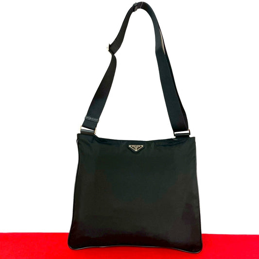PRADA Shoulder Bag Nylon black