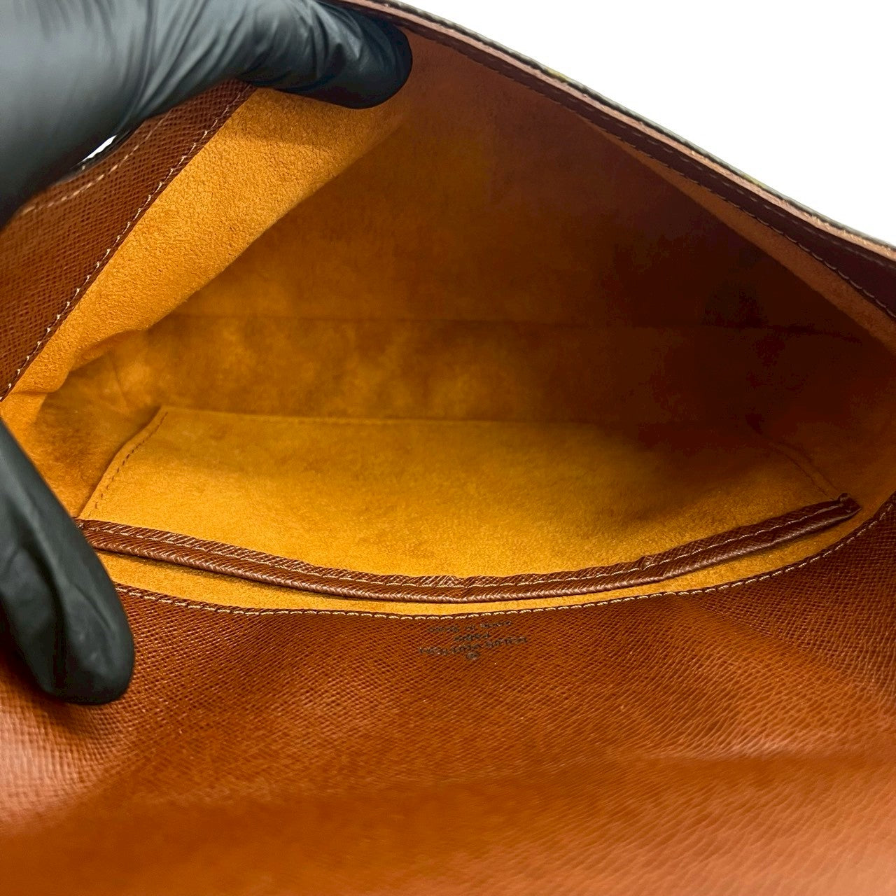 LOUIS VUITTON Shoulder Bag leather Brown Monogram Musette tango