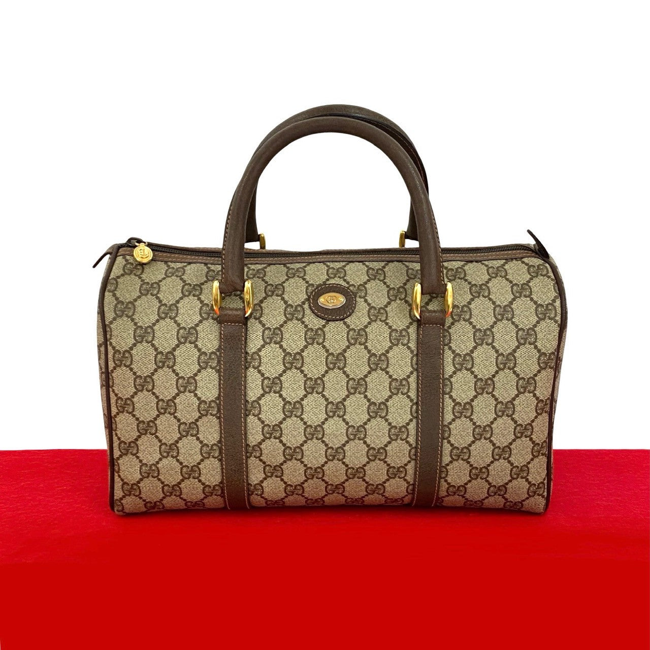 GUCCI Handbag leather Brown