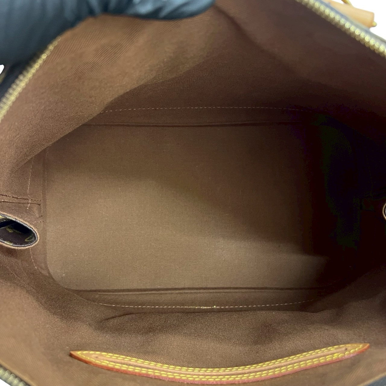 LOUIS VUITTON Handbag leather Brown Monogram Alma PM