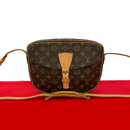 LOUIS VUITTON Shoulder Bag leather Brown Monogram Jeune filleMM