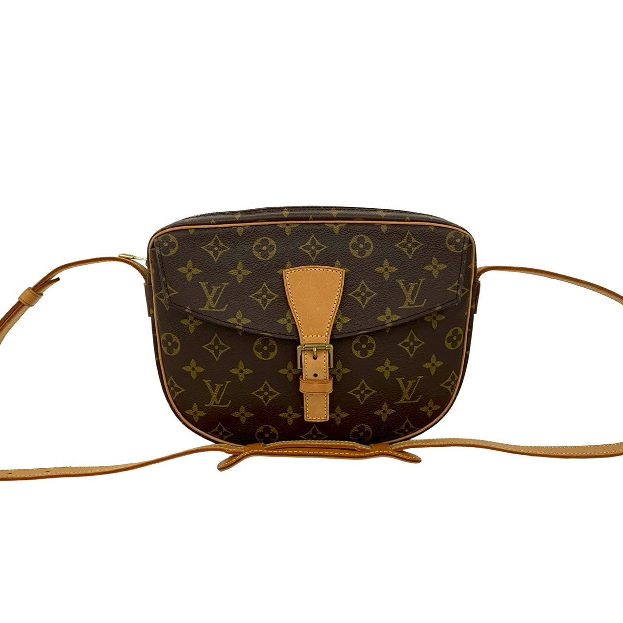 LOUIS VUITTON Shoulder Bag leather Brown Monogram Jeune filleMM